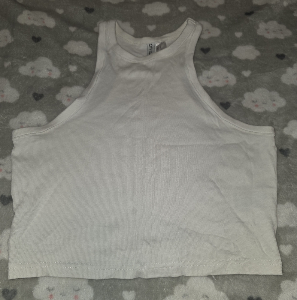 H&M White Crop Top